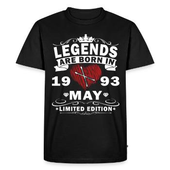 Mai 1993 Gift Drums Drummer - T-shirt Premium bio Homme - noir - Devant - Nico (187cm)