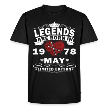 Mai 1978 Gift Drums Drummer - T-shirt Premium bio Homme - noir - Devant - Nico (187cm)