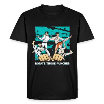 schwarzer Gürtel - Martial Arts Mädchen - Männer Premium Bio T-Shirt - Schwarz - Vorne - Nico (187cm)