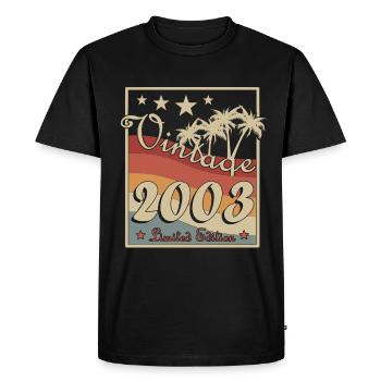 2003 - Année de construction 2003 - Année de construction 2003 - T-shirt Premium bio Homme - noir - Devant - Nico (187cm)