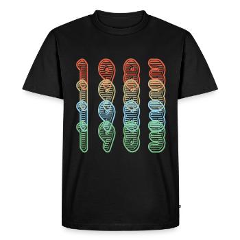 1983 Birthday - Men's Premium Organic T-Shirt - black - Front - Nico (187cm)