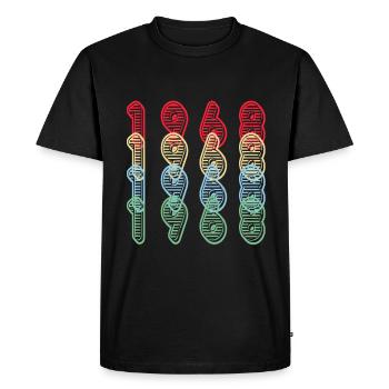 Millésime 1968 Rétro - T-shirt Premium bio Homme - noir - Devant - Nico (187cm)