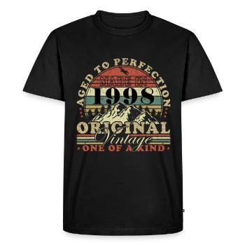 Edition Limitée 1998 Année de naissance 1998 Anniversaire - T-shirt Premium bio Homme - noir - Devant - Nico (187cm)