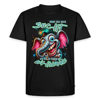 If you're looking for me, I'm on the verge of madness - Men's Premium Organic T-Shirt - black - Front - Nico (187cm)
