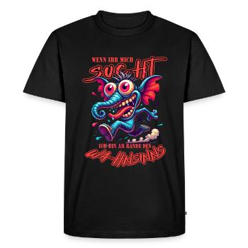 If you're looking for me, I'm on the verge of madness - Men's Premium Organic T-Shirt - black - Front - Nico (187cm)