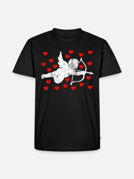 Angel cupid - Men's Premium Organic T-Shirt - black