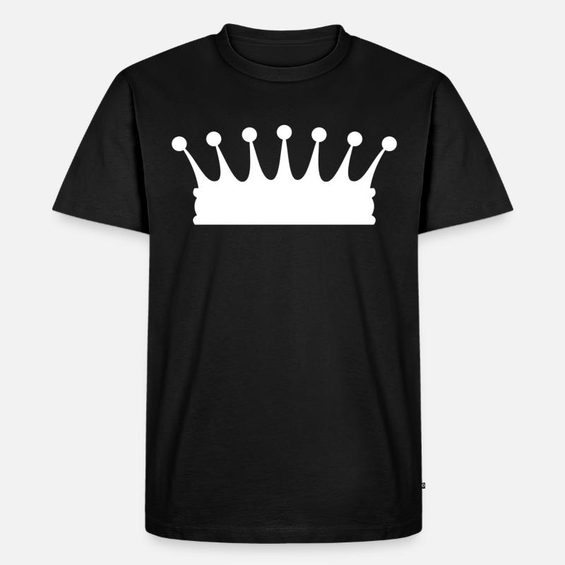 Krone - Männer Premium Bio T-Shirt - Schwarz