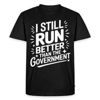 Invalidité due à l’amputation - T-shirt Premium bio Homme - noir - Devant - Nico (187cm)