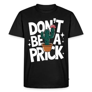 Cactus Cacti Desert Plant - Men's Premium Organic T-Shirt - black - Front - Nico (187cm)