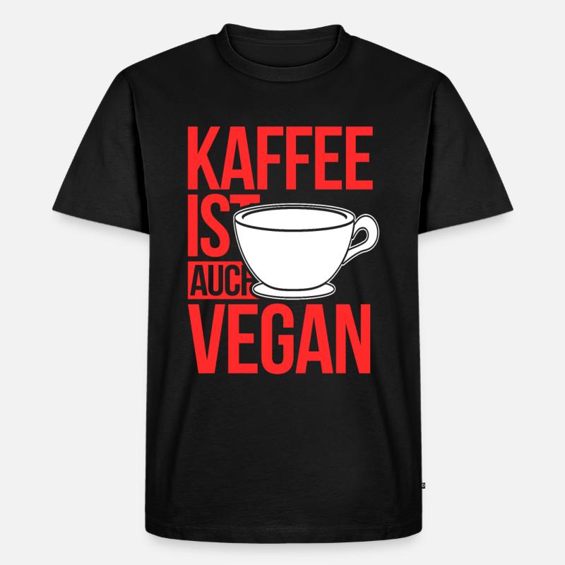 Perfektes Kaffee-Trinker Geschenk - Männer Premium Bio T-Shirt - Schwarz