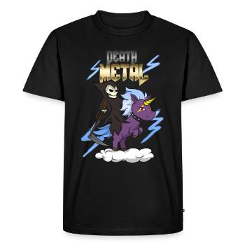 Death Metal - Men's Premium Organic T-Shirt - black - Front - Nico (187cm)