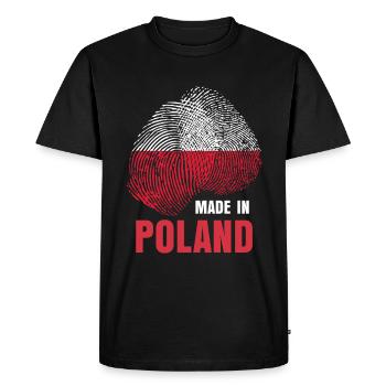 Pologne Pologne Polska - T-shirt Premium bio Homme - noir - Devant - Nico (187cm)