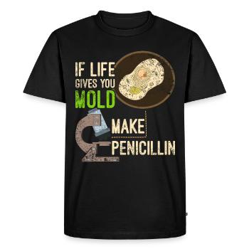 Biologie antibiotique de la pénicilline - T-shirt Premium bio Homme - noir - Devant - Nico (187cm)