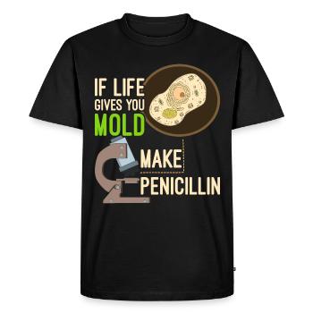 la biologie - T-shirt Premium bio Homme - noir - Devant - Nico (187cm)