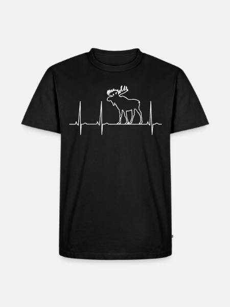 Elk - Men's Premium Organic T-Shirt - black