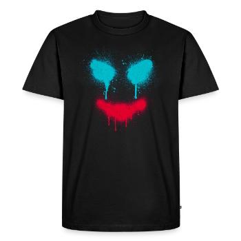 Splater horror clown - Men's Premium Organic T-Shirt - black - Front - Nico (187cm)