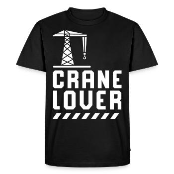 Crane Lover Crane Driver Crane Crane Cranes - Men's Premium Organic T-Shirt - black - Front - Nico (187cm)