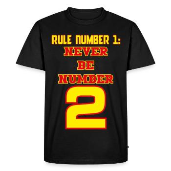 Rule_1 - T-shirt Premium bio Homme - noir - Devant - Nico (187cm)