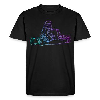 Kart Kart Driving Racing Kart Racing Cadeau - T-shirt Premium bio Homme - noir - Devant - Nico (187cm)