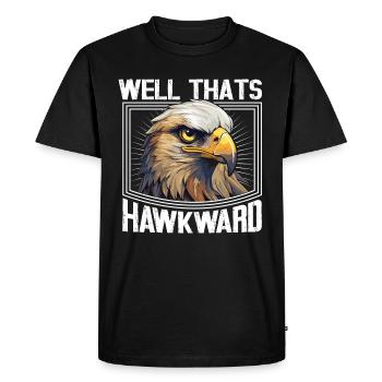Faucon oiseau aigle Faucon Faucon Faucon Épervier - T-shirt Premium bio Homme - noir - Devant - Nico (187cm)
