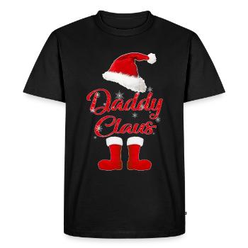 papa noël noël - T-shirt Premium bio Homme - noir - Devant - Nico (187cm)