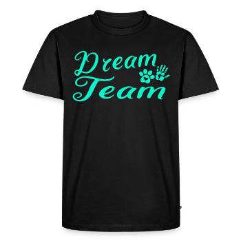 Équipe de rêve canine - T-shirt Premium bio Homme - noir - Devant - Nico (187cm)