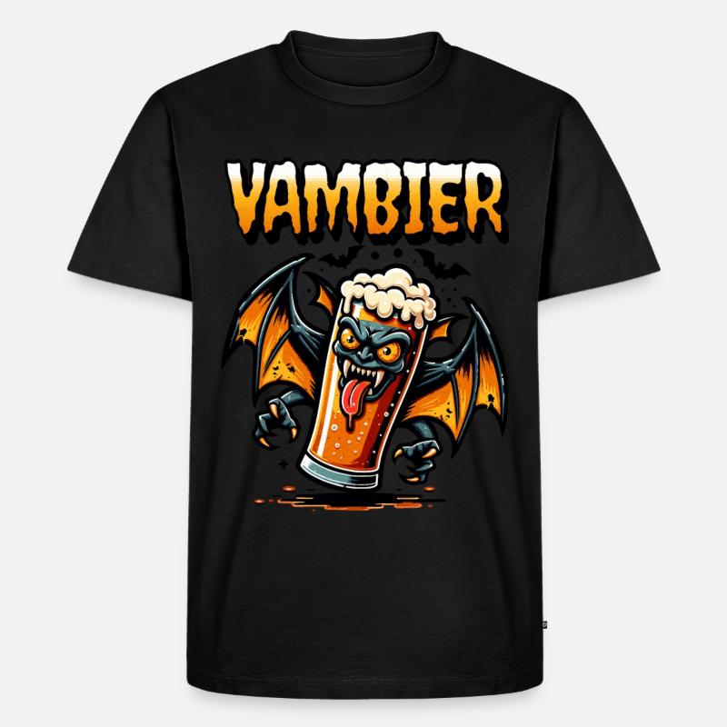 VAMBIER - Männer Premium Bio T-Shirt - Schwarz
