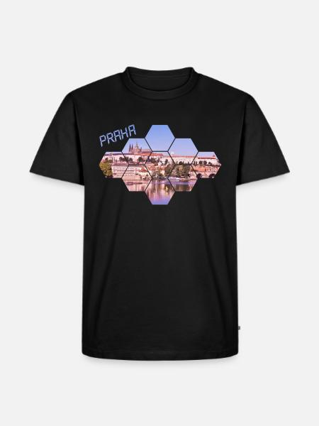 Prague Masque praha mask - T-shirt Premium bio Homme - noir