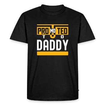 Promoted to Daddy 2023 - Men's Premium Organic T-Shirt - black - Front - Nico (187cm)