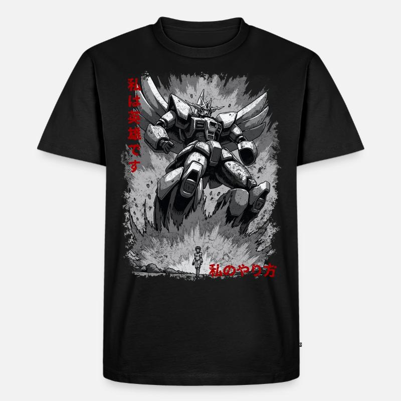 Mein Weg - Männer Premium Bio T-Shirt - Schwarz