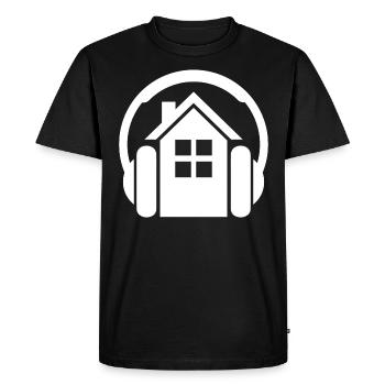 Musique house - T-shirt Premium bio Homme - noir - Devant - Nico (187cm)