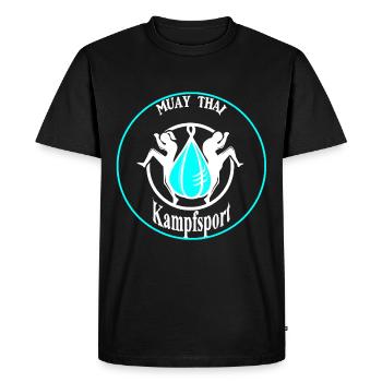 martial Arts - Men's Premium Organic T-Shirt - black - Front - Nico (187cm)