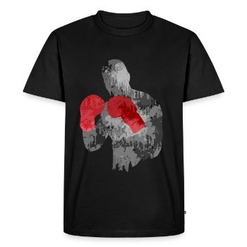 Martial Arts Boxing Contact Sports Fighter MMA Gift - Men's Premium Organic T-Shirt - black - Front - Nico (187cm)