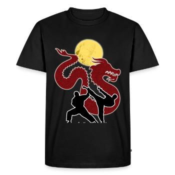 Arts martiaux Arts de combat Sports de contact Sport cadeau - T-shirt Premium bio Homme - noir - Devant - Nico (187cm)