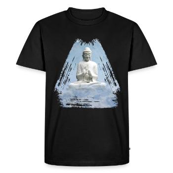 buddha 1 - T-shirt Premium bio Homme - noir - Devant - Nico (187cm)