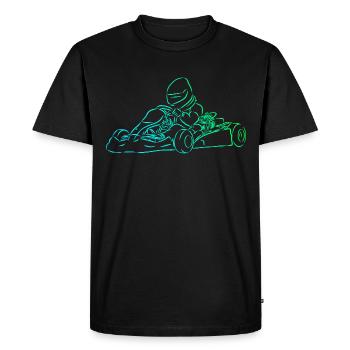 Kart Kart Driving Racing Kart Racing Cadeau - T-shirt Premium bio Homme - noir - Devant - Nico (187cm)