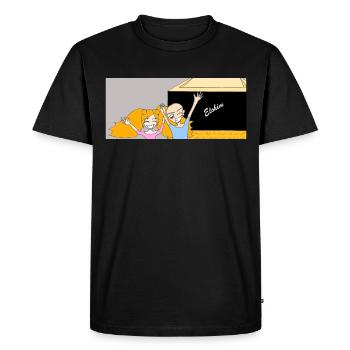 Elohim - Men's Premium Organic T-Shirt - black - Front - Nico (187cm)