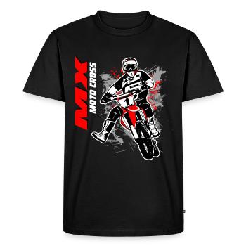Moto Cross - Motocross - Supercross - T-shirt Premium bio Homme - noir - Devant - Nico (187cm)