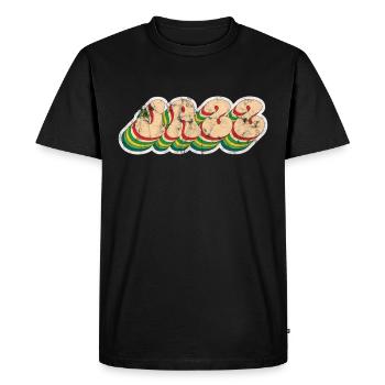 Jazz Music Rétro - T-shirt Premium bio Homme - noir - Devant - Nico (187cm)