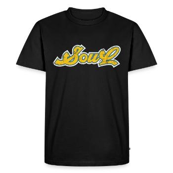 Musique soul - T-shirt Premium bio Homme - noir - Devant - Nico (187cm)