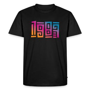 1983 40. Geburtstag - Männer Premium Bio T-Shirt - Schwarz - Vorne - Nico (187cm)