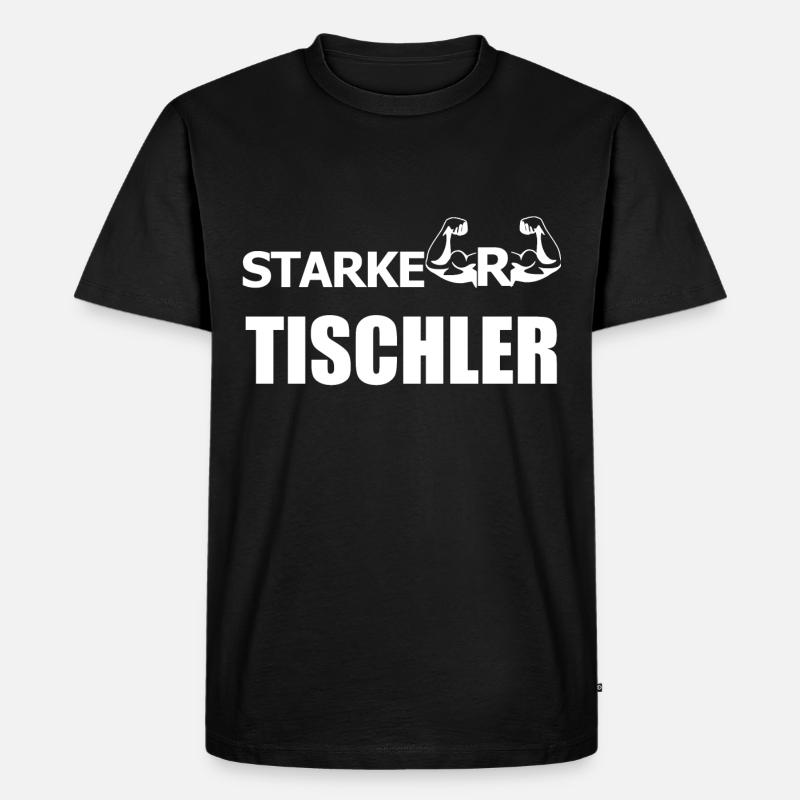 TISCHLER - Männer Premium Bio T-Shirt - Schwarz