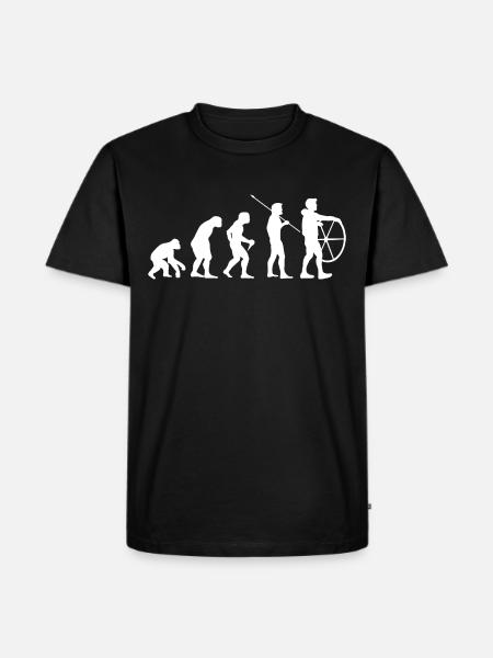Captain Evolution Sailing Regatta Gift Skipper - Men's Premium Organic T-Shirt - black