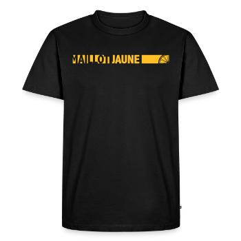 Maillotjaune - T-shirt Premium bio Homme - noir - Devant - Nico (187cm)