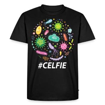 microbiologie - T-shirt Premium bio Homme - noir - Devant - Nico (187cm)