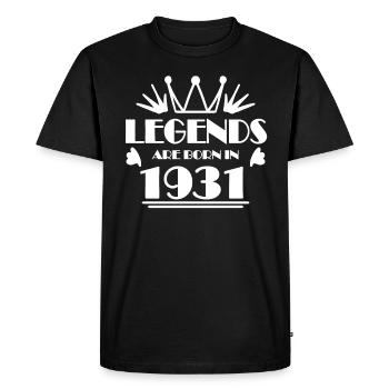 1931 - Né en 1931 - Année de construction 1931 - T-shirt Premium bio Homme - noir - Devant - Nico (187cm)