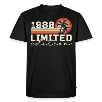 Vintage 1988 Cadeau Anniversaire 1988 Retro 1988 - T-shirt Premium bio Homme - noir - Devant - Nico (187cm)