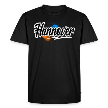 Hanovre - T-shirt Premium bio Homme - noir - Devant - Nico (187cm)