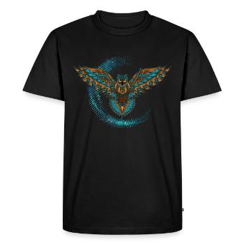 Falcon - Men's Premium Organic T-Shirt - black - Front - Nico (187cm)