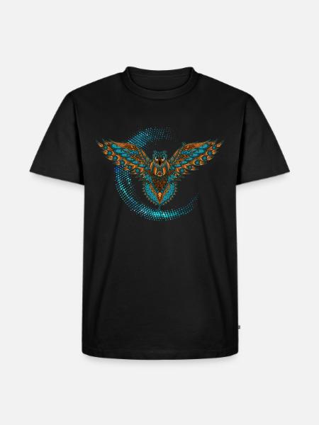 Falke - Männer Premium Bio T-Shirt - Schwarz